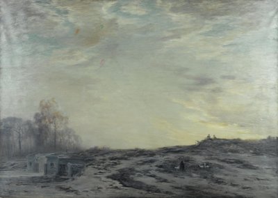 La Banlieue de Paris aux environs des fortifications，约 1923 年（布面油画） 作者 亨利·福罗