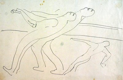 拉开锁门的男人 作者 亨利·高第·布热斯卡