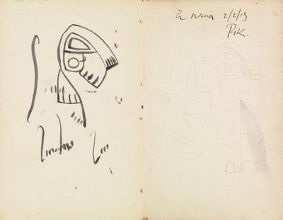 五项雕塑研究 作者 Henri Gaudier-Brzeska