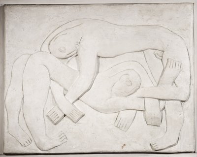 摔跤手，1914年； 1965年 作者 亨利·高第·布热斯卡