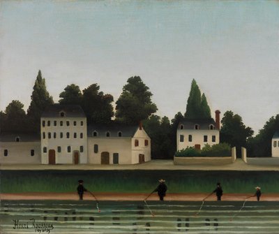 与渔夫景观，1909年 作者 亨利JF 1844 1910卢梭