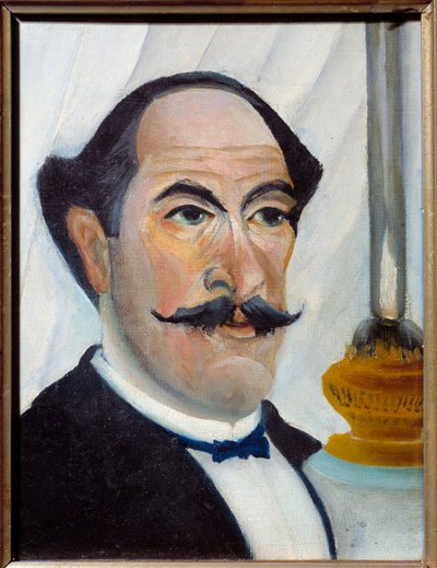 Henri Rousseau dit Le Douanier Rousseau的油画自画像 作者 亨利·J·F·卢梭