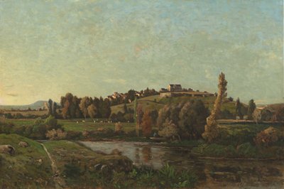 奥弗涅的风景，1870年。 作者 亨利·约瑟夫·哈皮尼