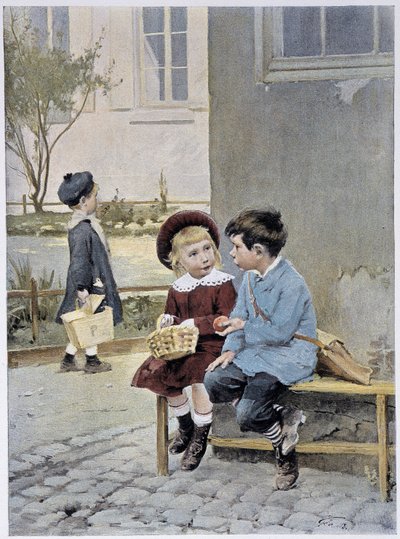 自由贸易--杰弗里在《费加罗画报》上的水彩画，1901年5月 作者 亨利·儒勒·让·杰弗鲁瓦