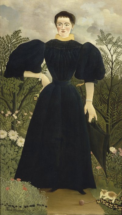 M夫人的画像，1895-1897年 作者 亨利·朱利安·费利克斯·卢梭