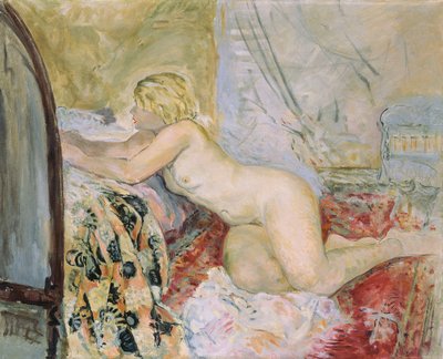 裸体躺在床上， 作者 Henri Lebasque