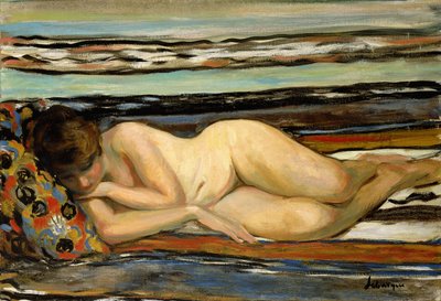 裸体女人睡觉； Nu Allonge， 作者 Henri Lebasque