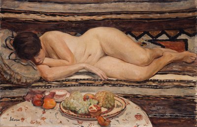 一碗水果的裸体， 作者 Henri Lebasque