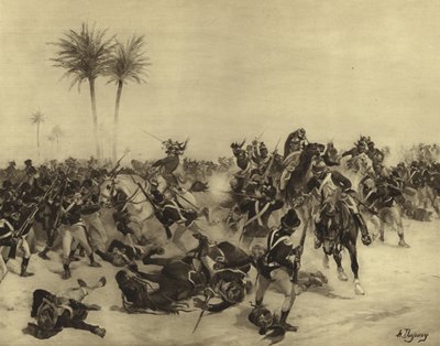 亚历山大之战，1801年（凹版印刷） 作者 Henri Louis Dupray