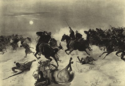1882年卡萨森之战（凹版印刷） 作者 Henri Louis Dupray