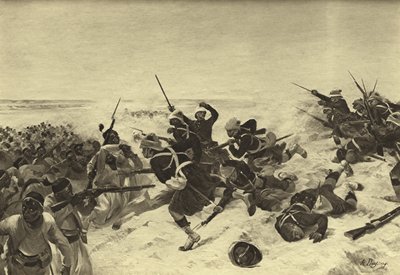 1882年Tel el-Kebir战役（凹版印刷） 作者 Henri Louis Dupray