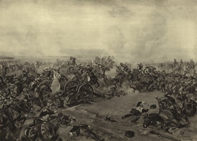滑铁卢战役，1815年（凹版印刷） 作者 Henri Louis Dupray