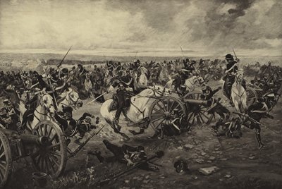 滑铁卢战役，1815年（凹版印刷） 作者 Henri-Louis Dupray