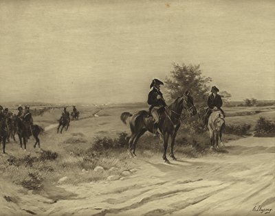 滑铁卢战役，1815年（凹版印刷） 作者 Henri-Louis Dupray