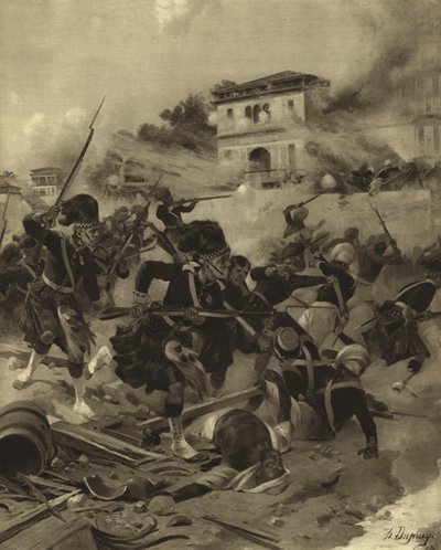 勒克瑙的救济，1858年（凹印） 作者 亨利·路易斯·杜普雷