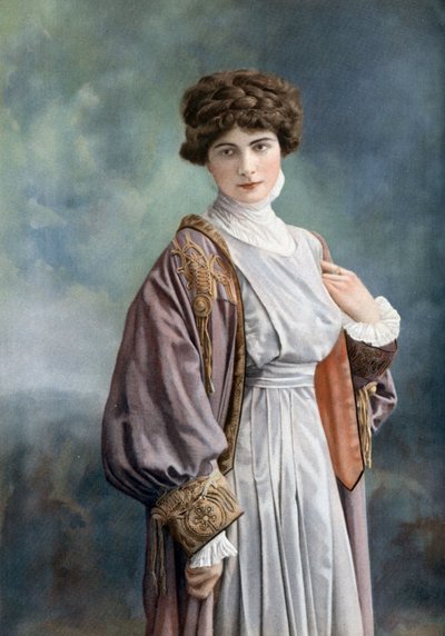 喜剧演员梅勒·帕斯·费雷尔 (Melle Paz Ferrer)，亨利·曼努埃尔 (Henri Manuel) 摄，法国报纸《Le Theatre》，1908 年 10 月 作者 亨利·曼努埃尔（Henri Manuel）