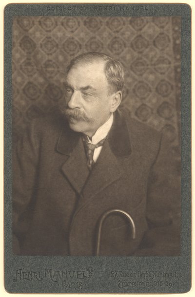 马塞尔·普雷沃斯特 (1862-1941)（黑白照片） 作者 亨利·曼努埃尔（Henri Manuel）