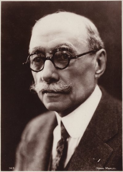 安德烈-梅萨格肖像（黑白照片） 作者 亨利·曼努埃尔（Henri Manuel）