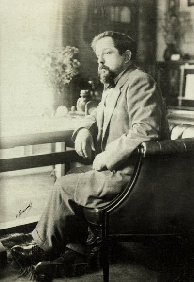 克劳德-德彪西肖像（照片） 作者 亨利·曼努埃尔（Henri Manuel）