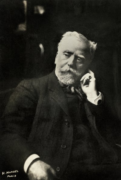 法国画家莱昂-奥古斯坦-莱尔米特肖像（1844 年 作者 亨利·曼努埃尔（Henri Manuel）