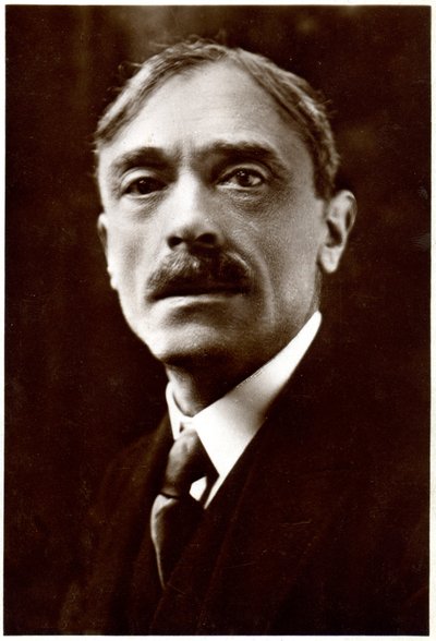 法国作家保罗-瓦莱里，约 1920-30 年（黑白照片） 作者 亨利·曼努埃尔（Henri Manuel）