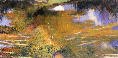 The Bastide du Vert的绿色之门； Le Vert在Bastide du Vert附近， 作者 亨利·马丁