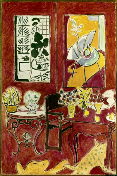 Grand interieur rouge 1948（布面油画） 作者 亨利·马蒂斯