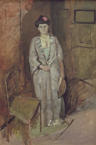 马蒂斯夫人在日本》（日本夫人），1901 年（布面油画） 作者 亨利·马蒂斯