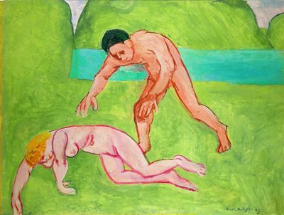仙女与萨提尔 作者 亨利·马蒂斯