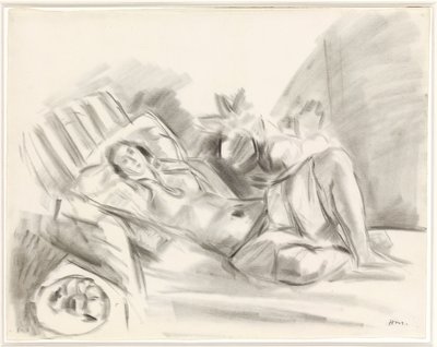 带着木兰花的奥德丽斯忒克 作者 亨利·马蒂斯