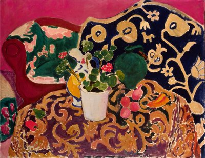 西班牙静物，约 1910-11 年（布面油画） 作者 亨利·马蒂斯