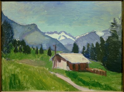 萨瓦阿尔卑斯山 1901 年（布面油画） 作者 亨利·马蒂斯