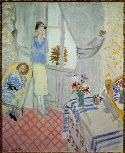 闺房 1921（布面油画） 作者 亨利·马蒂斯
