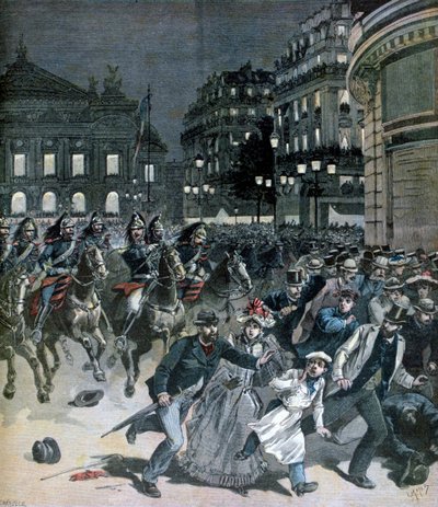 歌剧Lohengrin的代表作品，歌剧院广场，1891年 作者 亨利·迈耶（Henri Meyer）