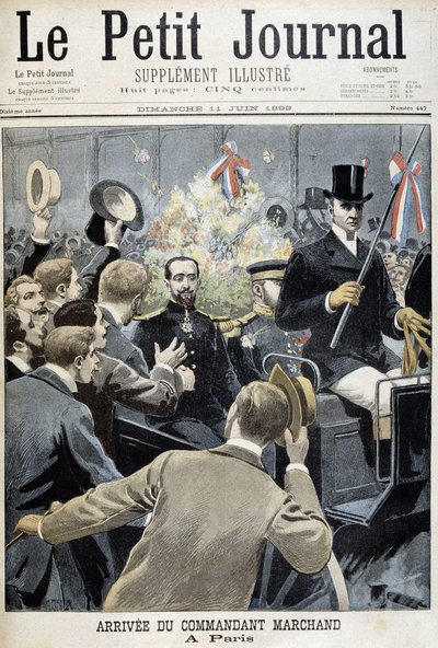 马尔尚指挥官抵达巴黎 - 1899 年 6 月 11 日的“Le Petite Journal” 作者 亨利·迈耶（Henri Meyer）