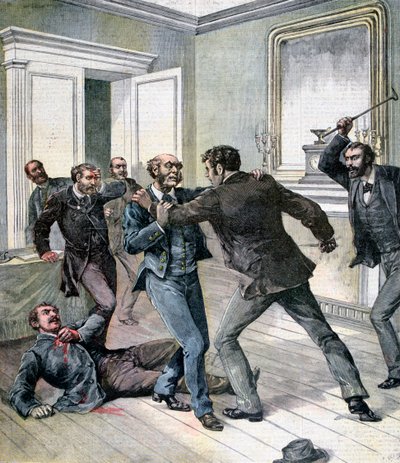1892年在巴黎塞纳河州政府办公室发动袭击 作者 亨利·迈耶（Henri Meyer）