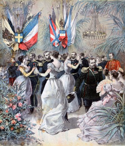为纪念俄罗斯舰队于1893年在土伦的访问而举行的庆祝活动 作者 亨利·迈耶（Henri Meyer）