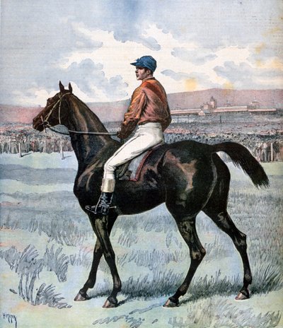 克拉曼（Clamart），埃德蒙·布兰克（Edmond Blanc）拥有的巴黎大奖赛的获胜者，1892年 作者 亨利·迈耶（Henri Meyer）