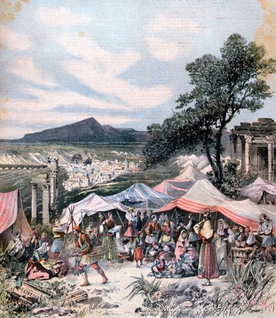 底比斯地震，1893年 作者 亨利·迈耶（Henri Meyer）