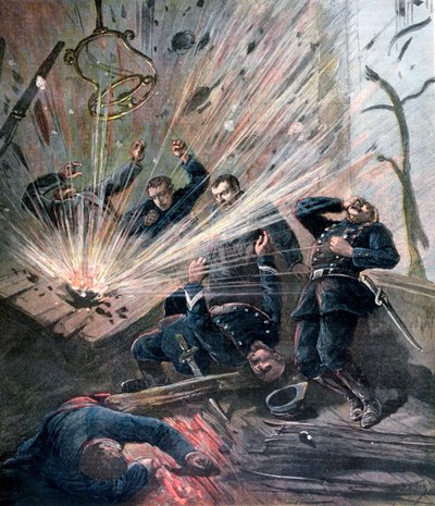 1892年，巴黎苯教小街上的警察局发生爆炸 作者 亨利·迈耶（Henri Meyer）