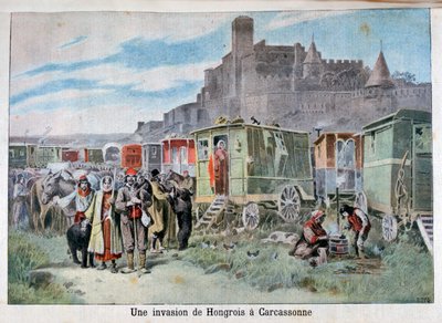 1898年，法国卡尔卡松外的匈牙利吉普赛人 作者 亨利·迈耶（Henri Meyer）