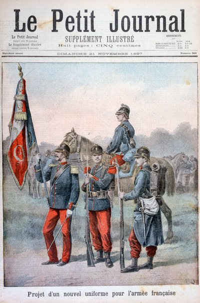 拟议的法国陆军新制服，1897年 作者 亨利·迈耶（Henri Meyer）