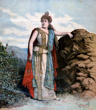 蕾妮·理查德（Renee Richard）在歌剧萨福（Sapho）中，1893年 作者 亨利·迈耶（Henri Meyer）