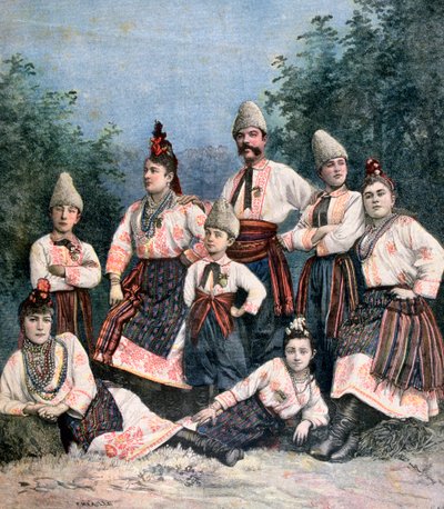 俄国歌手，1891年 作者 亨利·迈耶（Henri Meyer）