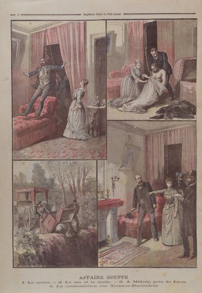 Gouffe Mystery，来自&39;Le Petit Journal&39;的插图，1890年12月20日 作者 亨利·迈耶（Henri Meyer）