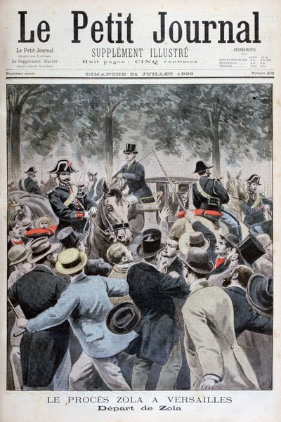 埃米尔·佐拉（ÉmileZola）从凡尔赛宫的堕落，1898年 作者 亨利·迈耶（Henri Meyer）