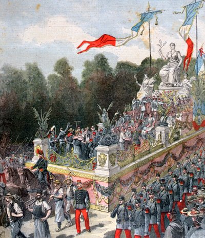 和平与和平的漂浮物，民族的命运，1892年9月22日，法国 作者 亨利·迈耶（Henri Meyer）