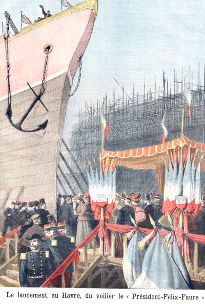 FelixFaure 号帆船揭幕仪式，勒阿弗尔 作者 亨利·迈耶（Henri Meyer）