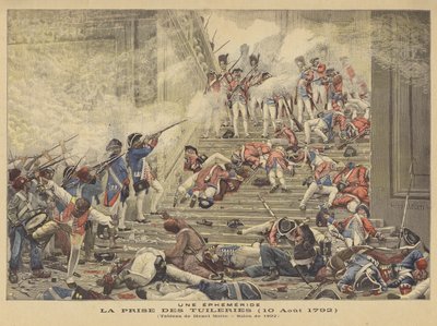 夺取杜伊勒里（1792年8月10日） 作者 Henri Paul Motte