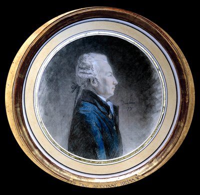 Louis Hercule Timoleon de Cosse (Cosse-Brissac) (1734-1792) 的肖像，布里萨克公爵 他是法国伟大的篮筐制造者，也是法国大革命时期的巴黎总督。 水彩画归功于亨利·皮埃尔·丹卢（Henri Pierre Danloux，1753-1809 年）。 1791 作者 亨利·皮埃尔（Hunti Pierre）（致）Danloux